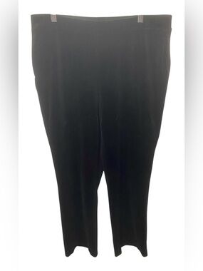 Lauren Ralph Lauren Velour Elastic Waistband Pull On‎ Pants Black L/XL